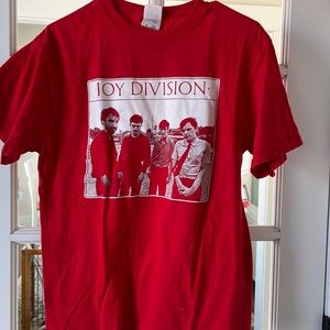 Joy Division T-Shirt in Red, Size Medium